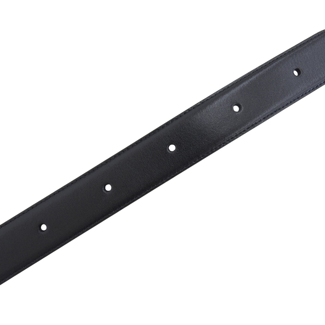 Excellent Dunhill belt reversible black leather mens