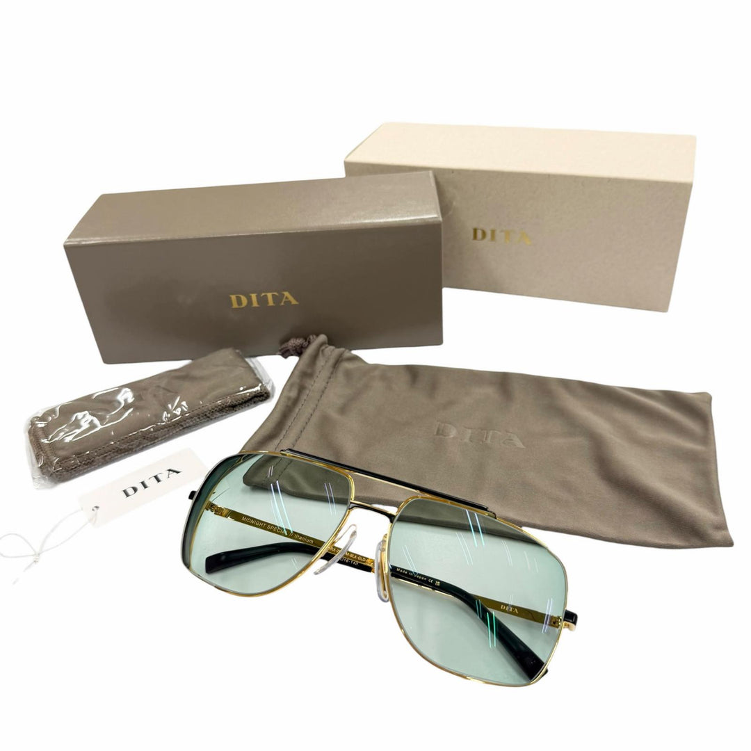 Excellent DITA sunglasses MIDNIGHT SPECIAL gold Titanium mens DRX-2010