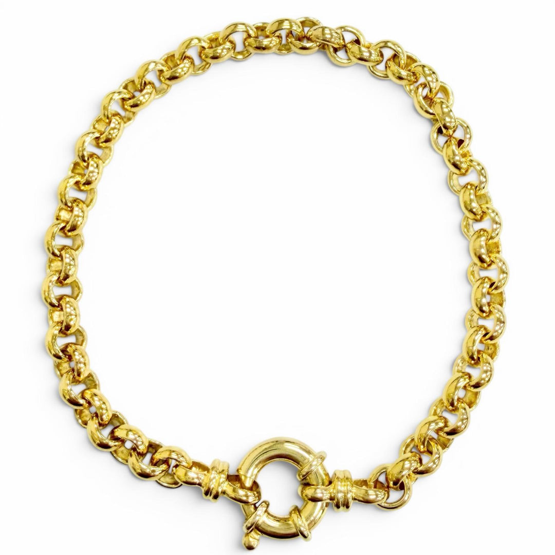 Excellent TOM WOOD Thick Rolo Bracelet Gold Total length around7.5"" gold 925