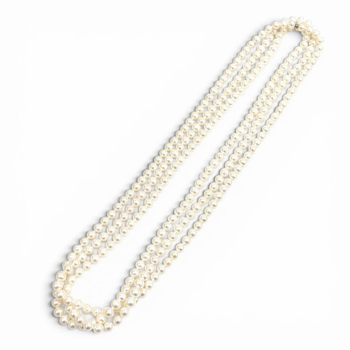 Great TIFFANY&Co. Necklace Pearl Wrap Necklace white Freshwater pearl Women
