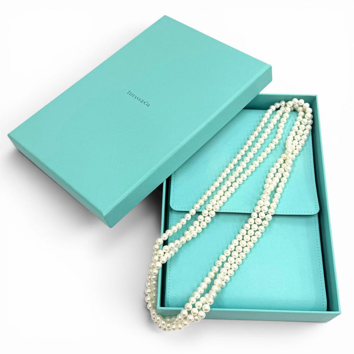 Great TIFFANY&Co. Necklace Pearl Wrap Necklace white Freshwater pearl Women