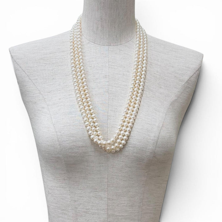 Great TIFFANY&Co. Necklace Pearl Wrap Necklace white Freshwater pearl Women