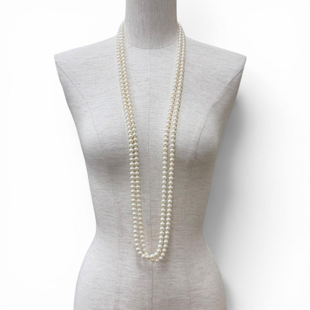 Great TIFFANY&Co. Necklace Pearl Wrap Necklace white Freshwater pearl Women