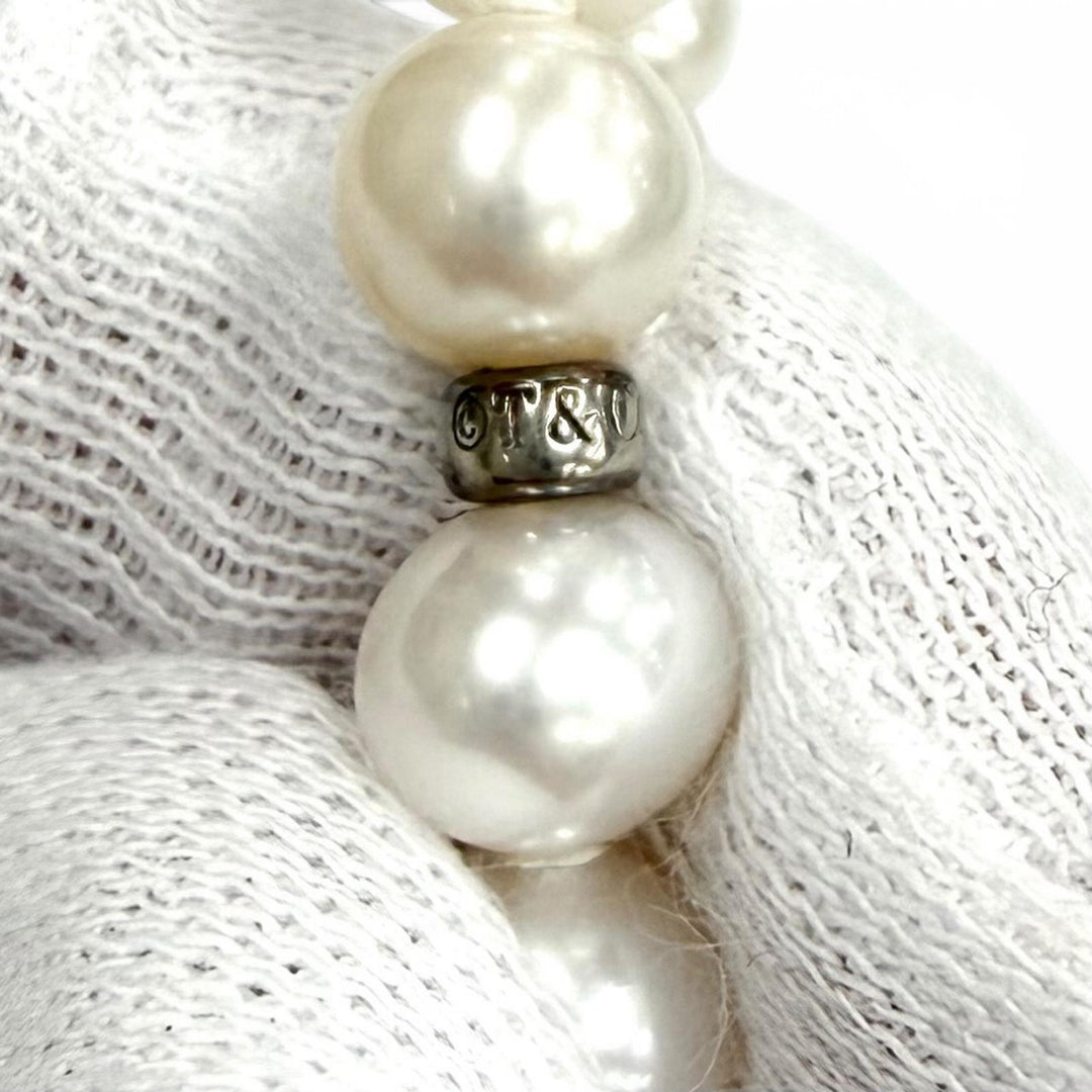 Great TIFFANY&Co. Necklace Pearl Wrap Necklace white Freshwater pearl Women
