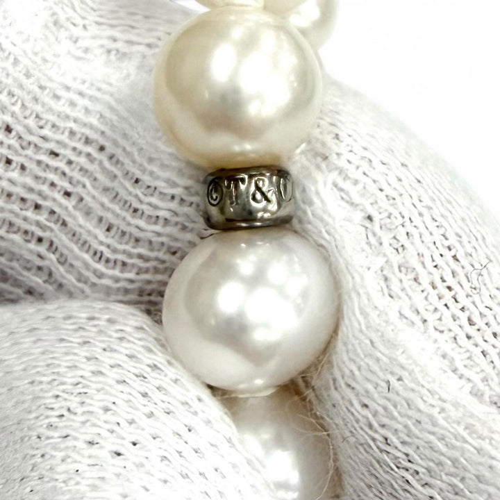 Great TIFFANY&Co. Necklace Pearl Wrap Necklace white Freshwater pearl Women
