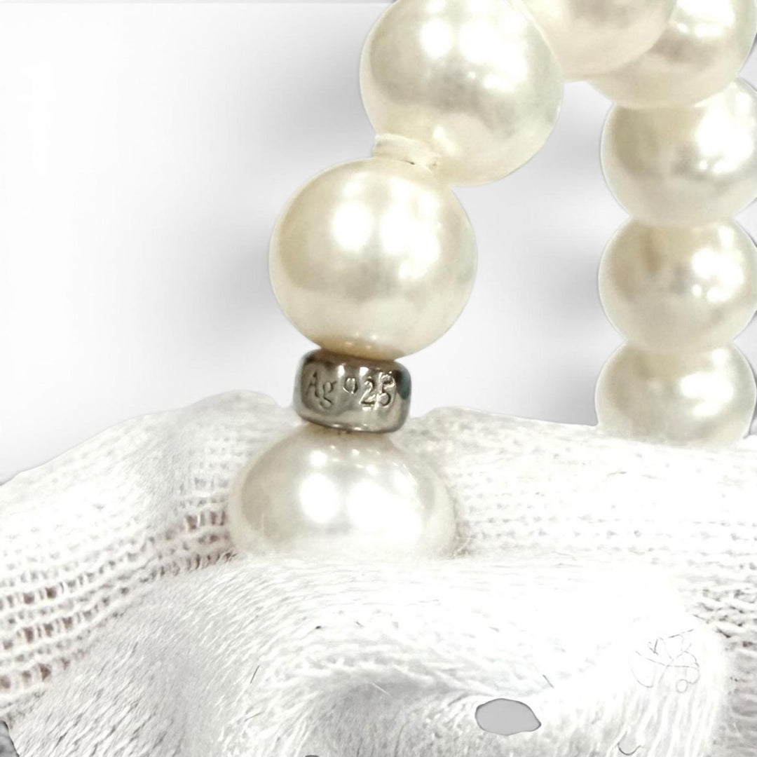 Great TIFFANY&Co. Necklace Pearl Wrap Necklace white Freshwater pearl Women