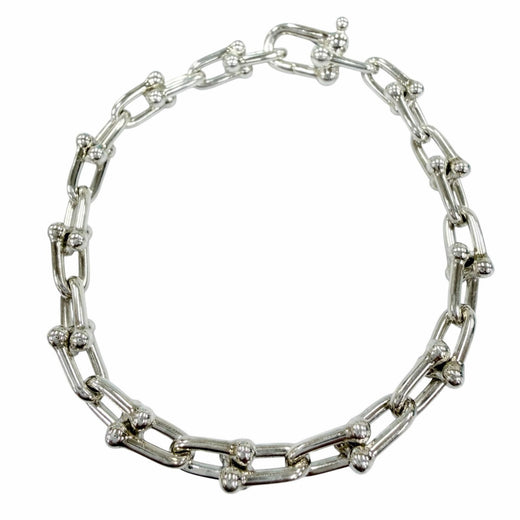 Great TIFFANY&Co. Small Link Bracelet 26 frames Silver 925 Women