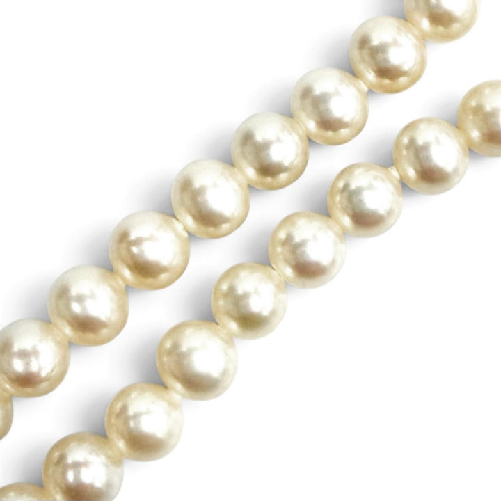 Great TIFFANY&Co. Necklace Pearl Necklace, Silver Clasp, 6-0.3"" white