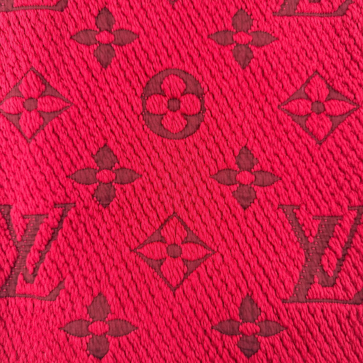 Great LOUIS VUITTON Scarf Escalp Logo Mania With fringe wool Women 413287