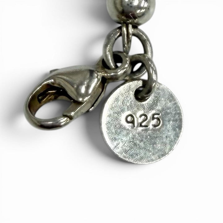 Great TIFFANY&Co. bracelet Mini Heart Tag Bead Bracelet Silver 925 Women
