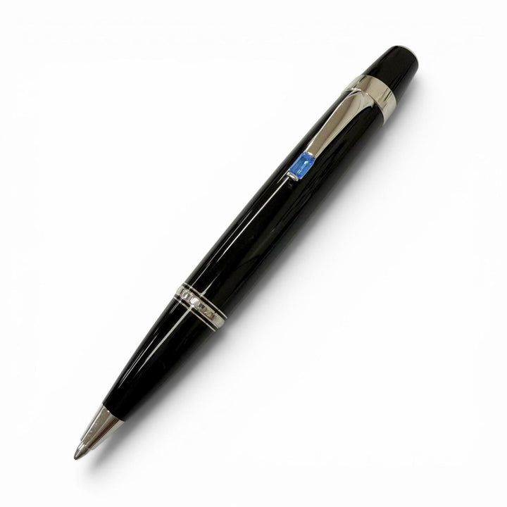 Excellent MONTBLANC Ballpoint pen BOHEME black Blue Gemstone mens