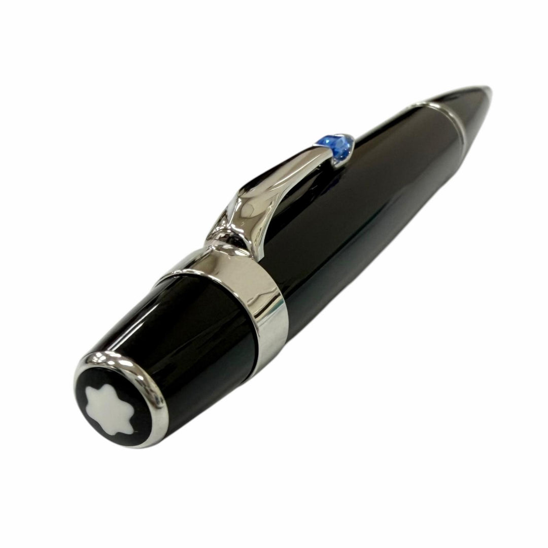 Excellent MONTBLANC Ballpoint pen BOHEME black Blue Gemstone mens