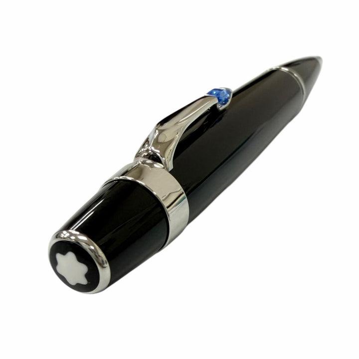 Excellent MONTBLANC Ballpoint pen BOHEME black Blue Gemstone mens