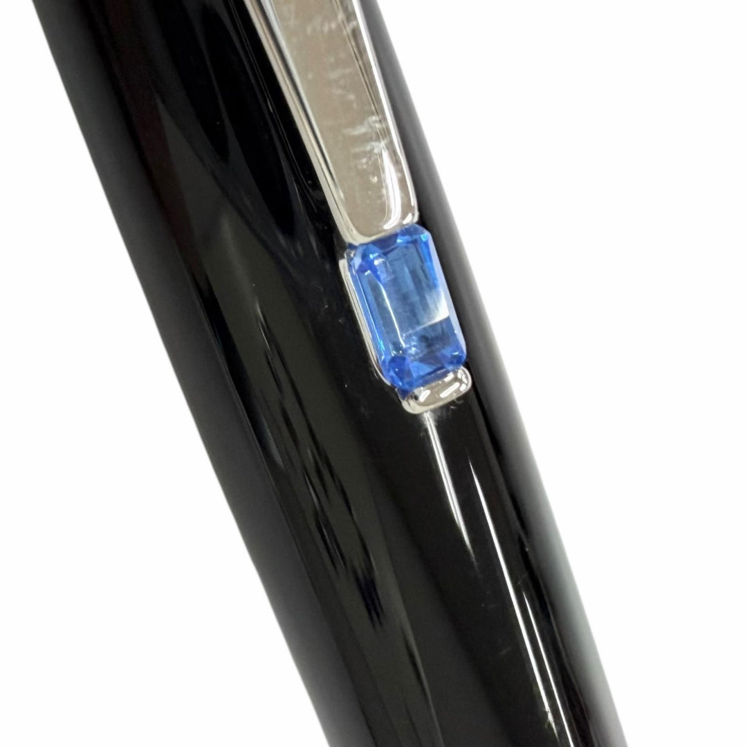 Excellent MONTBLANC Ballpoint pen BOHEME black Blue Gemstone mens