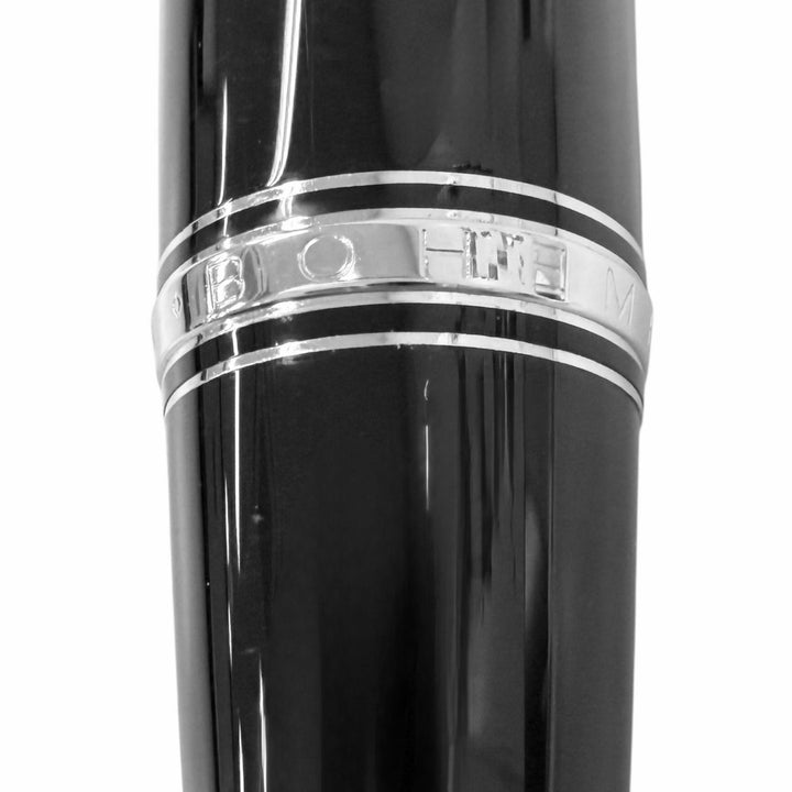 Excellent MONTBLANC Ballpoint pen BOHEME black Blue Gemstone mens