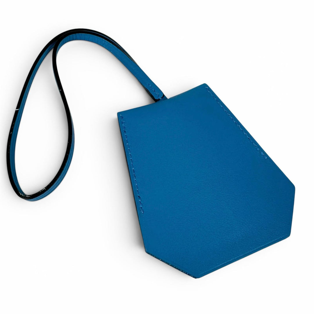 Pristine HERMES charm New Year's Gift 2024 Key Clochette blue Swift Women