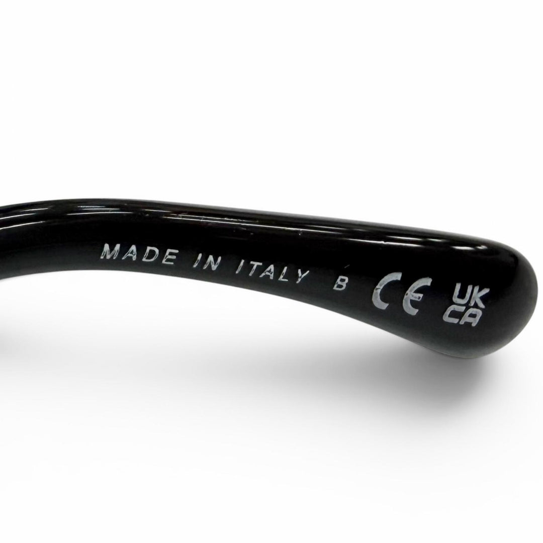 Very Good CHANEL sunglasses COCO Mark logo rhinestone black 5422-B 53□17 140