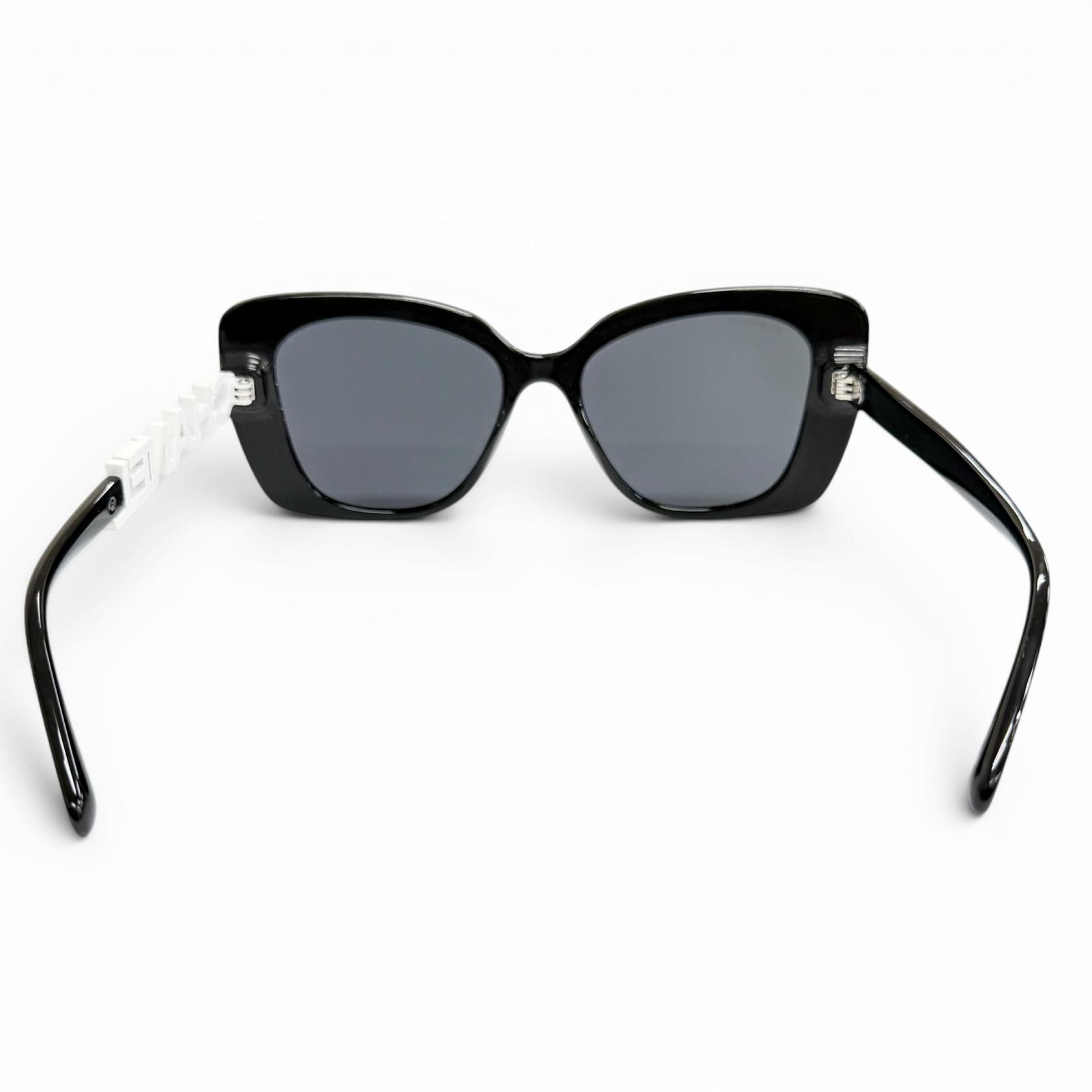 Very Good CHANEL sunglasses COCO Mark logo rhinestone black 5422-B