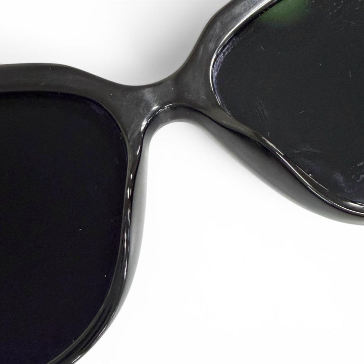 Very Good CHANEL sunglasses COCO Mark logo rhinestone black 5422-B 53□17 140