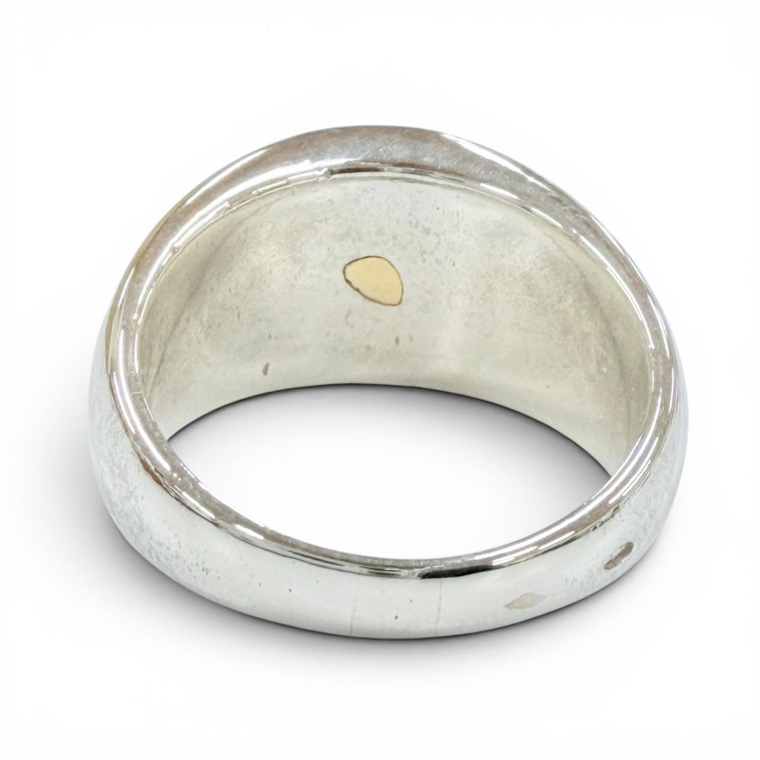 Excellent HERMES Ring ring Combi Serie Silver 925 Women