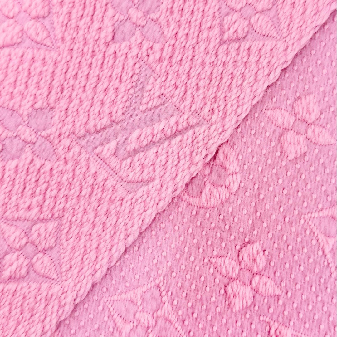 Great LOUIS VUITTON Scarf Escalp Logo Mania Monogram fringe pink wool M73659