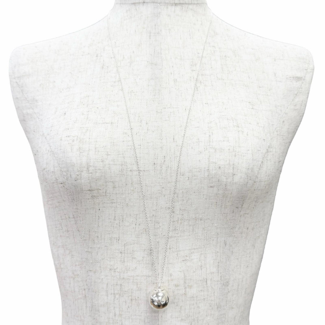 Great TIFFANY&Co. Necklace Hardware ball Pendant Necklace Diameter0.7"" AG925