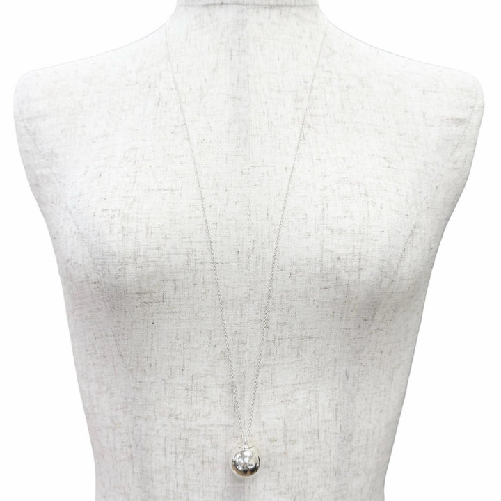 Great TIFFANY&Co. Necklace Hardware ball Pendant Necklace Diameter0.7"" AG925