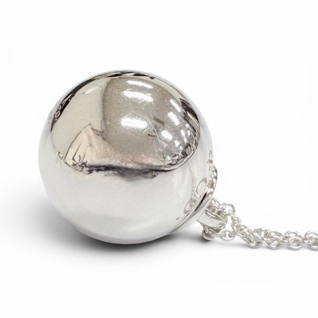 Great TIFFANY&Co. Necklace Hardware ball Pendant Necklace Diameter0.7"" AG925