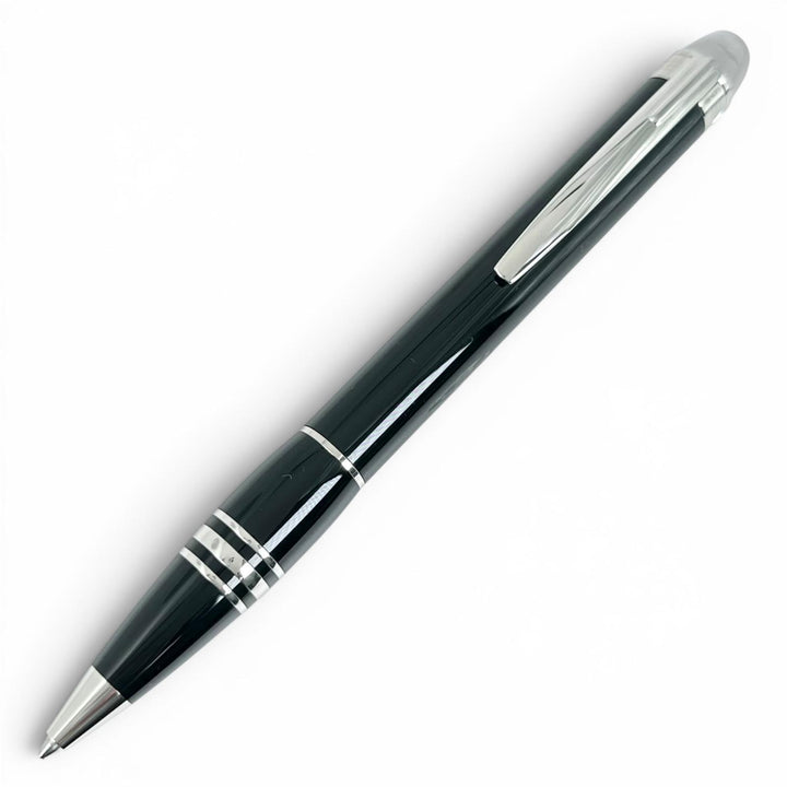 Excellent MONTBLANC Ballpoint pen Starwalker White Star Twist Type black Resin