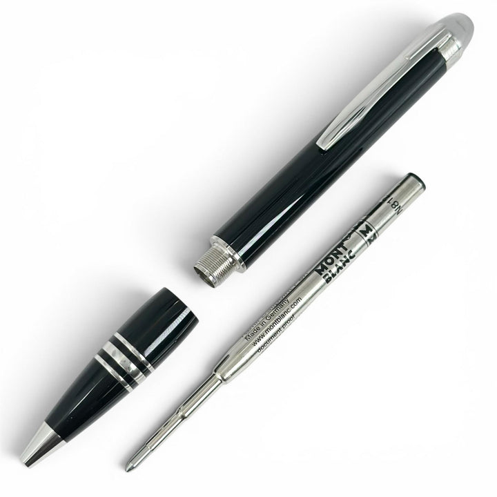 Excellent MONTBLANC Ballpoint pen Starwalker White Star Twist Type black Resin