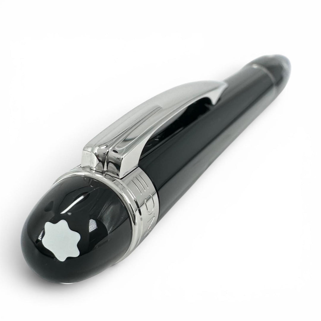 Excellent MONTBLANC Ballpoint pen Starwalker White Star Twist Type black Resin