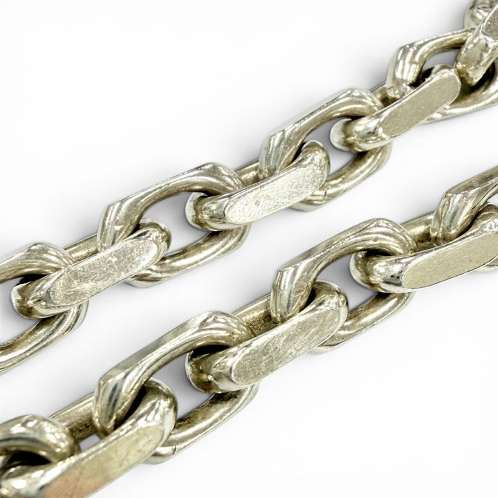 Very Good TIFFANY&Co. bracelet Makers Narrow Chain Silver 925 Women