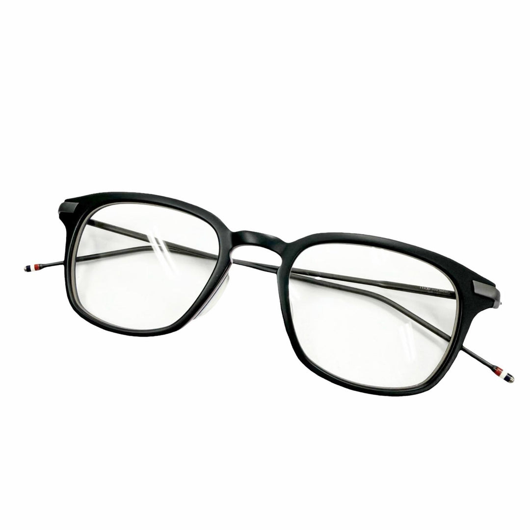 Excellent THOM BROWNE Glasses Wellington Matt black mens TB-704-C