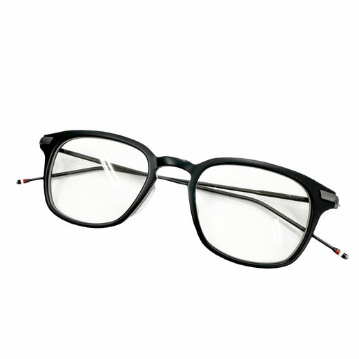 Excellent THOM BROWNE Glasses Wellington Matt black mens TB-704-C