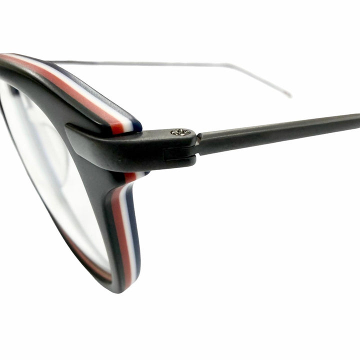 Excellent THOM BROWNE Glasses Wellington Matt black mens TB-704-C