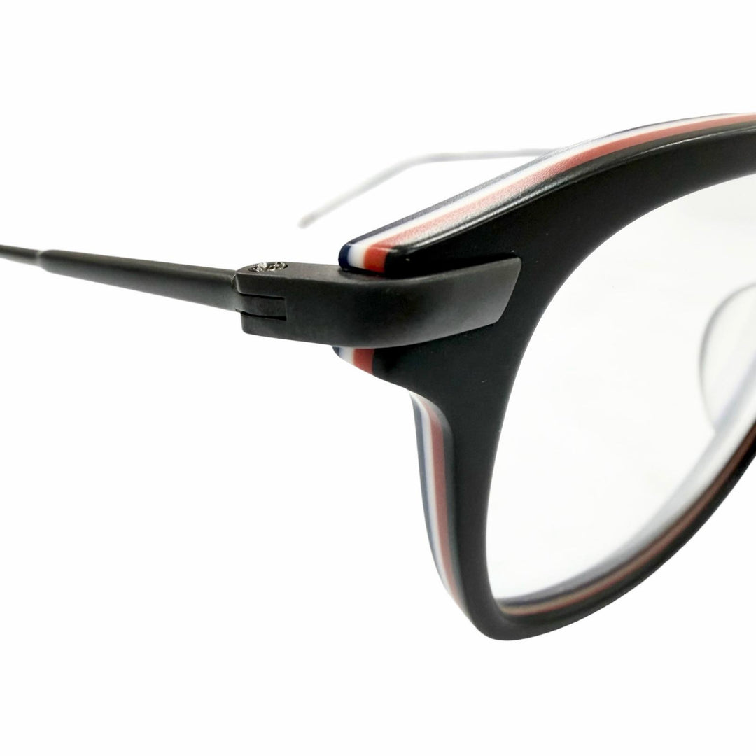 Excellent THOM BROWNE Glasses Wellington Matt black mens TB-704-C