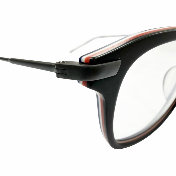 Excellent THOM BROWNE Glasses Wellington Matt black mens TB-704-C