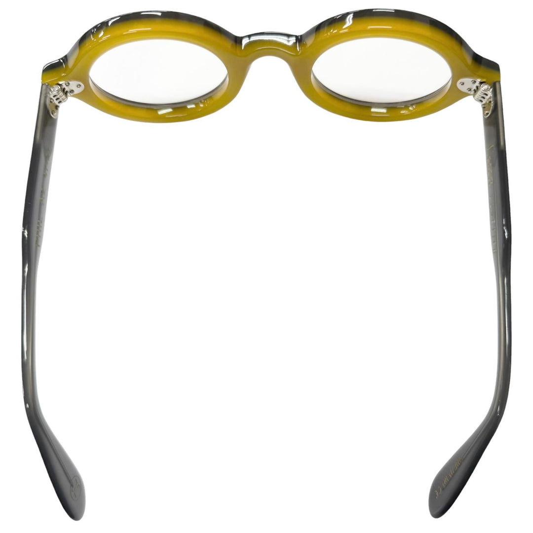 Great Lesca Lunetier Glasses PHIL Round frame Brown mens