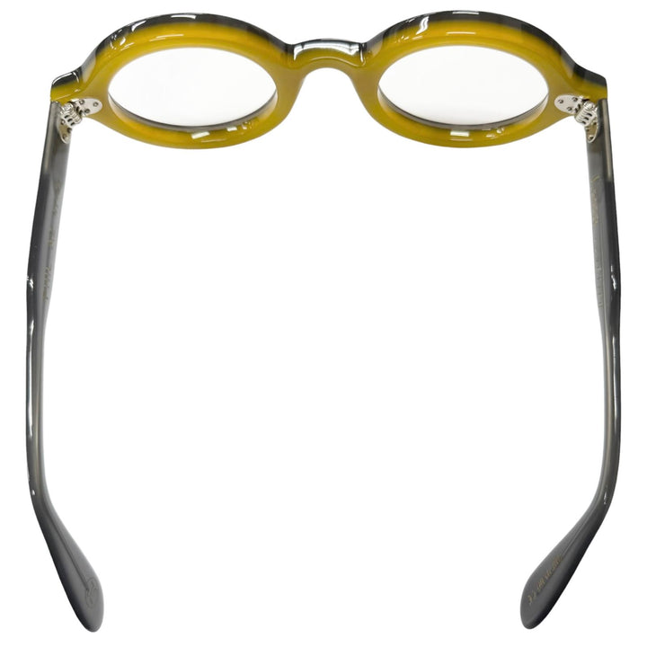 Great Lesca Lunetier Glasses PHIL Round frame Brown mens