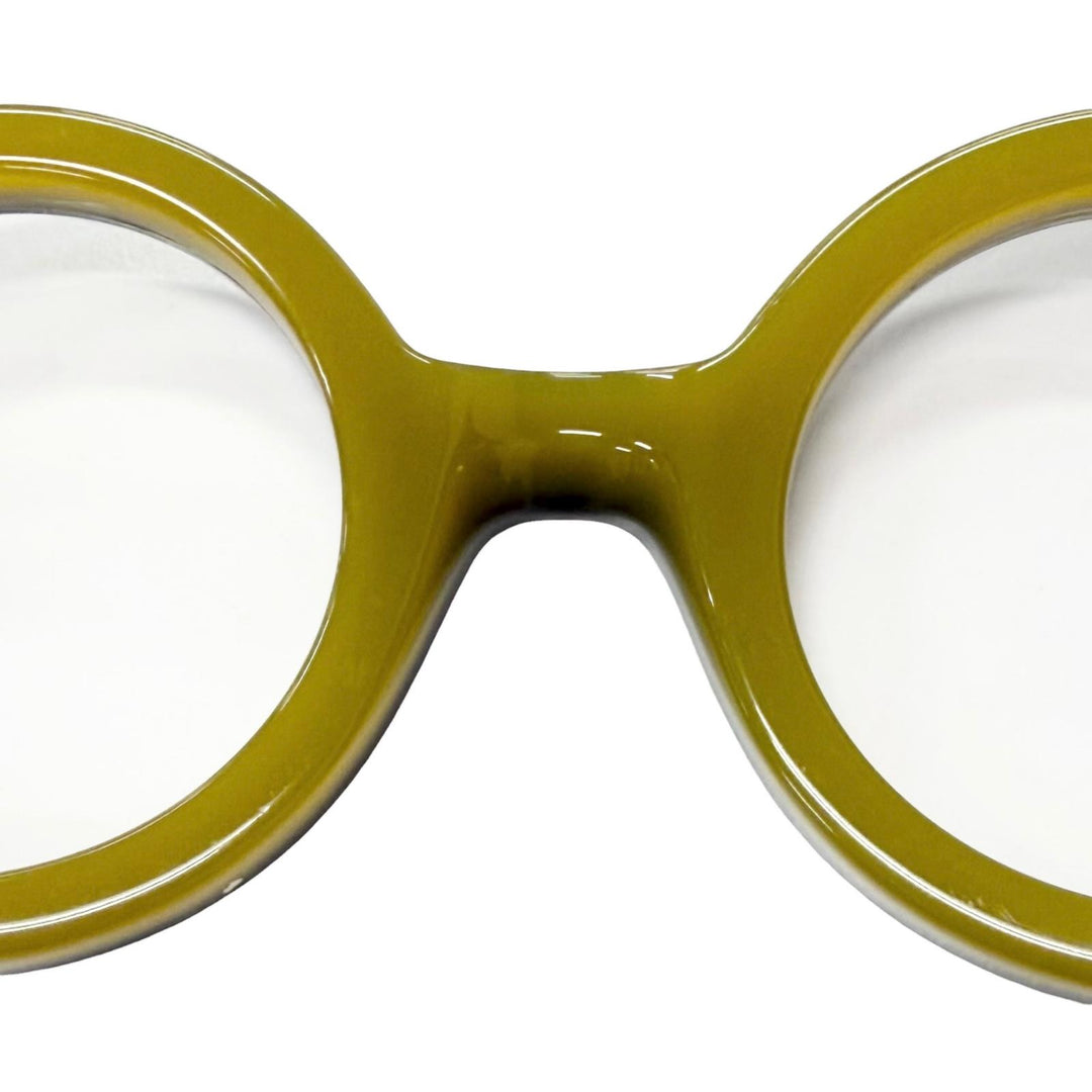Great Lesca Lunetier Glasses PHIL Round frame Brown mens