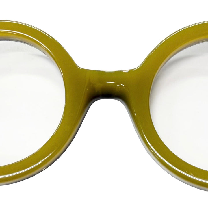 Great Lesca Lunetier Glasses PHIL Round frame Brown mens