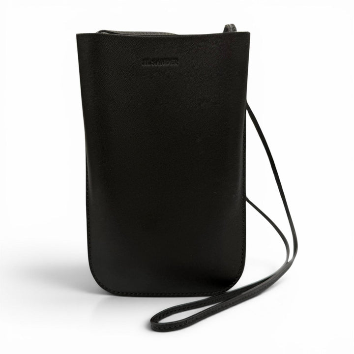 Great JIL SANDER Mobile case GIRO PHONE CASE black leather Women