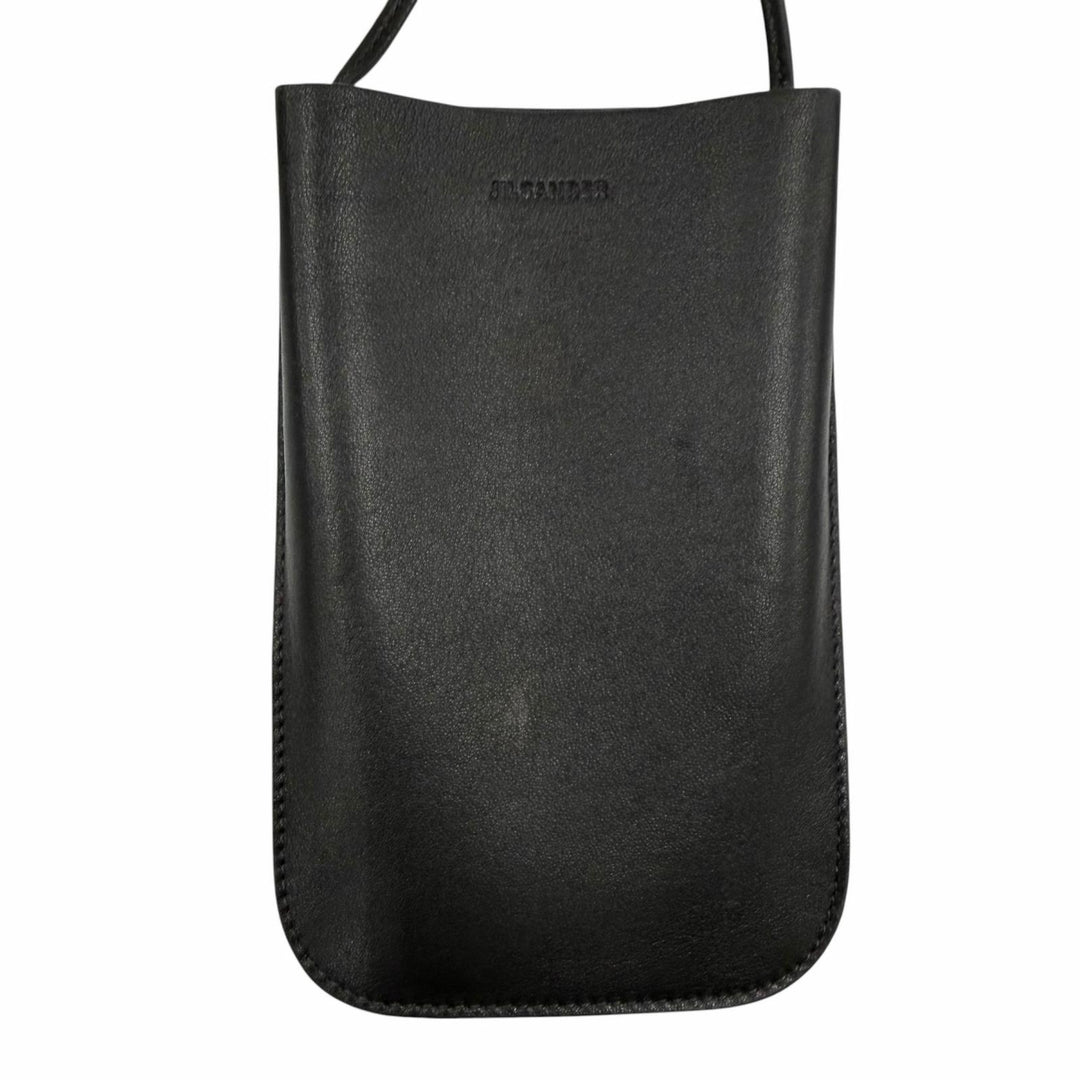 Great JIL SANDER Mobile case GIRO PHONE CASE black leather Women