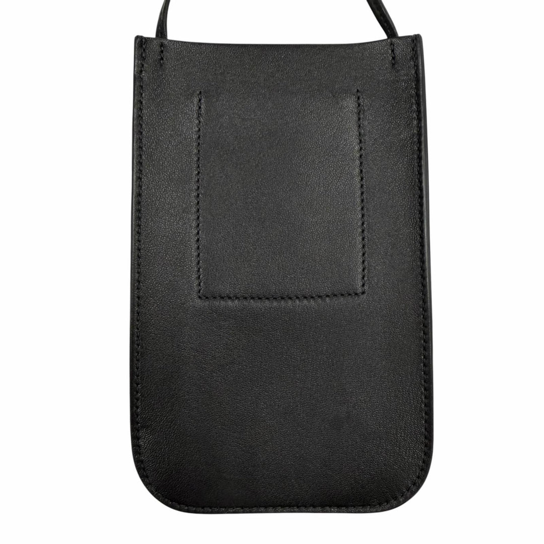 Great JIL SANDER Mobile case GIRO PHONE CASE black leather Women