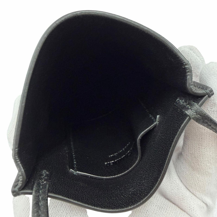 Great JIL SANDER Mobile case GIRO PHONE CASE black leather Women