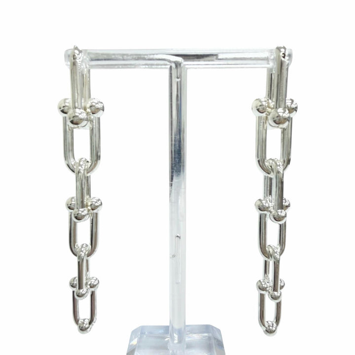Excellent TIFFANY&Co. Pierce Hardware Graduated Link Pierce Silver AG925 Women