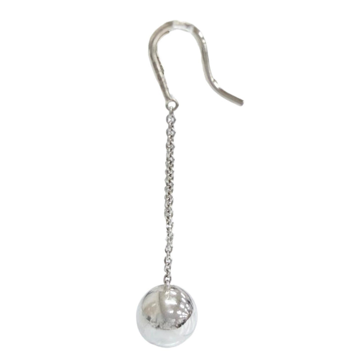 Great TIFFANY&Co. Pierce Drop Ball Hook Pierce Accessory Silver 925 Women