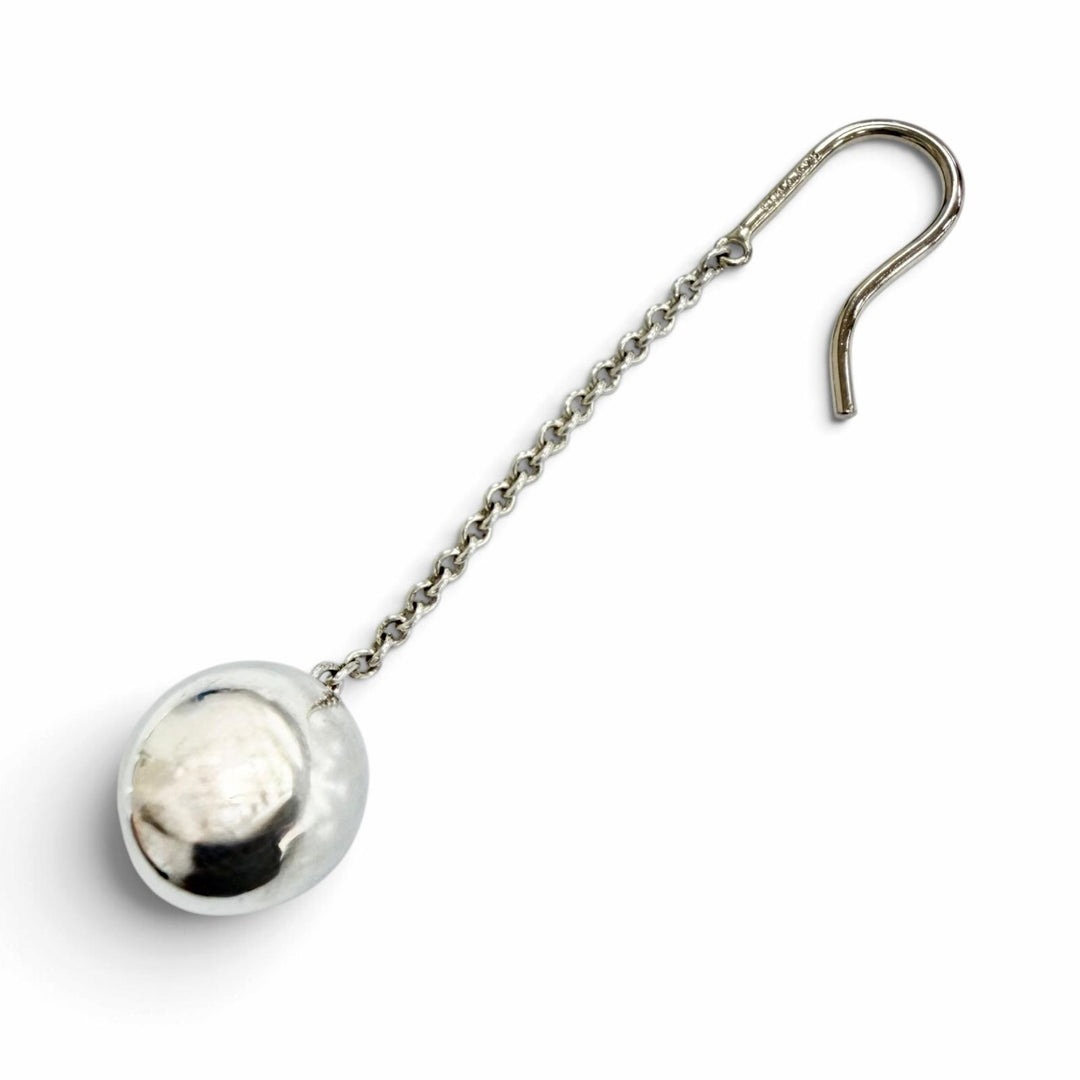 Great TIFFANY&Co. Pierce Drop Ball Hook Pierce Accessory Silver 925 Women