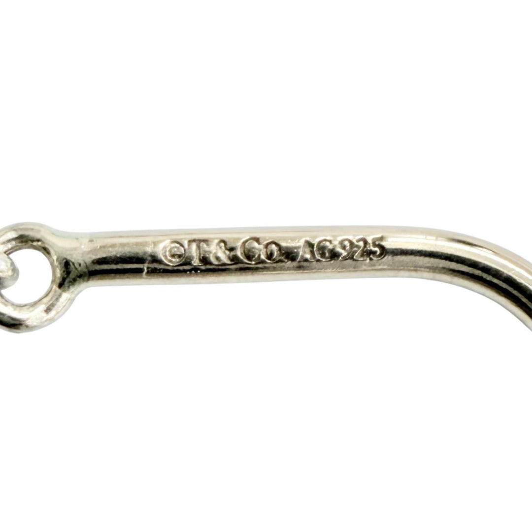 Great TIFFANY&Co. Pierce Drop Ball Hook Pierce Accessory Silver 925 Women