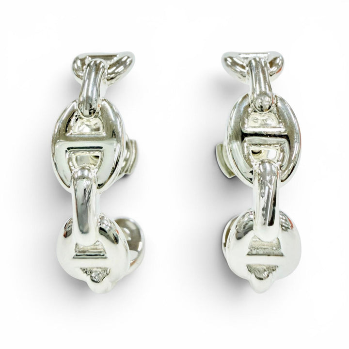 Excellent HERMES Pierce Chene Dunkle Anchene Silver 925 Women
